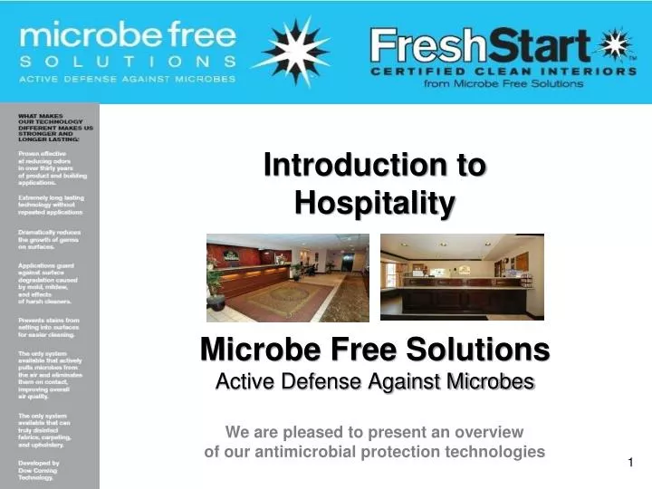 introduction to hospitality microbe free solutions active defense against microbes