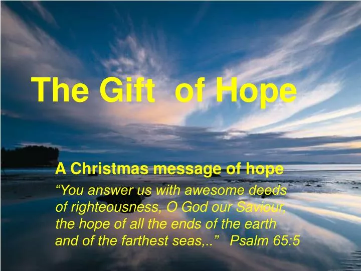 Moderator's Christmas message 2023: The gift of hope in difficult times |  Presbyterian Church of Aotearoa New Zealand