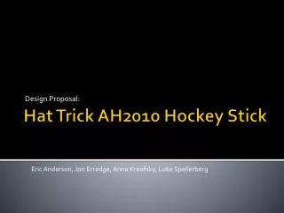 Hat Trick AH2010 Hockey Stick