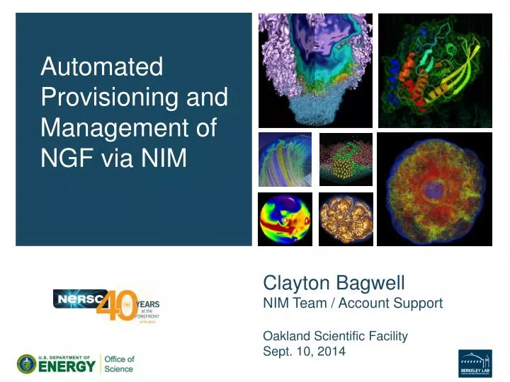 clayton bagwell nim team account support oakland scientific facility sept 10 2014