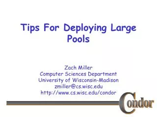 Tips For Deploying Large Pools