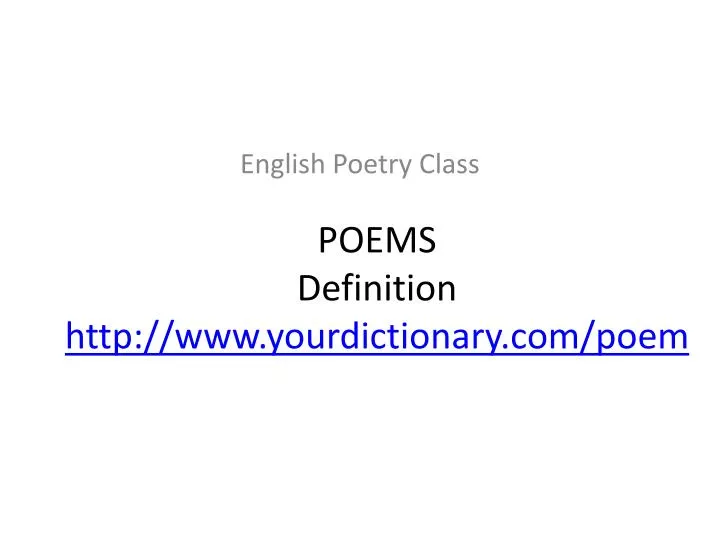 poems definition http www yourdictionary com poem