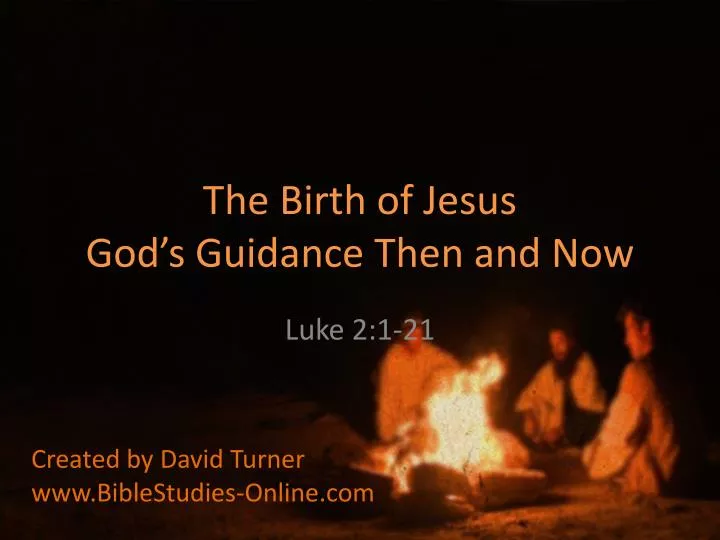 the birth of jesus god s guidance then and now