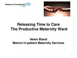 Releasing Time To Care The Productive Maternity Unit