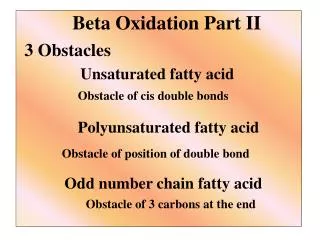 Beta Oxidation Part II