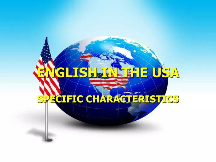 english in the usa