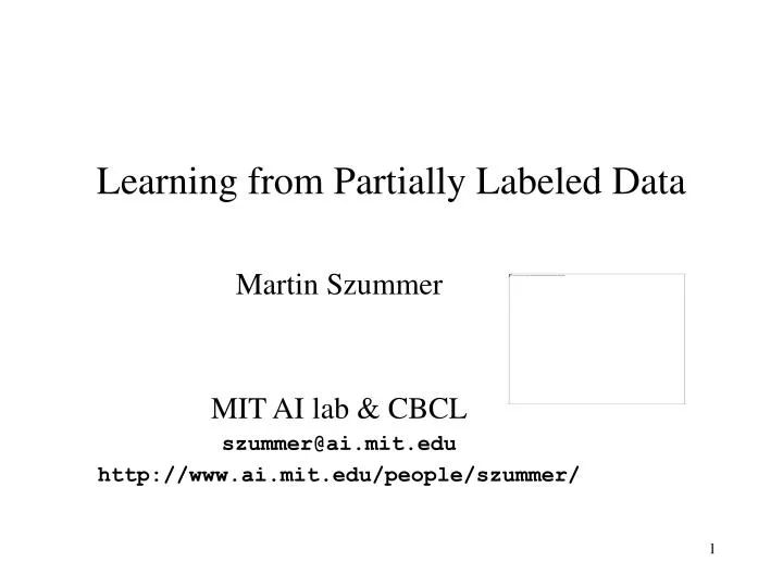 learning from partially labeled data
