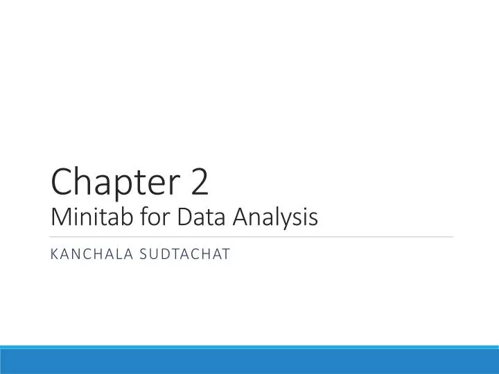 chapter 2 minitab for data analysis