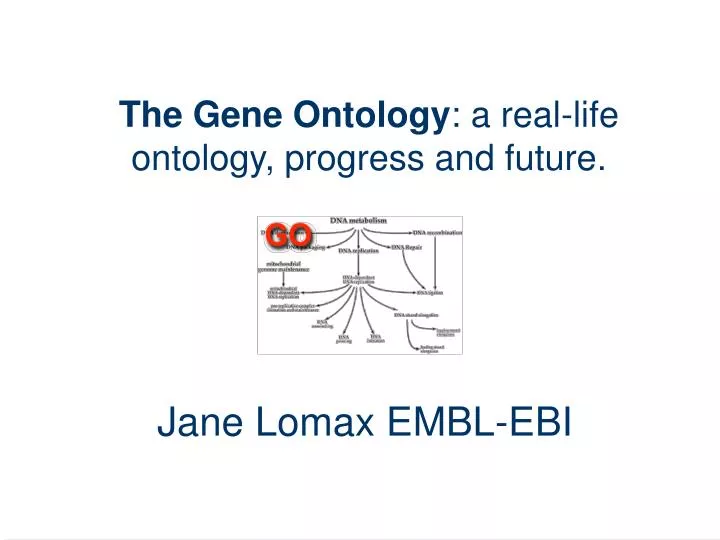 the gene ontology a real life ontology progress and future