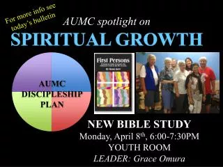 AUMC spotlight on SPIRITUAL GROWTH