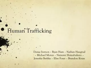 Human Trafficking