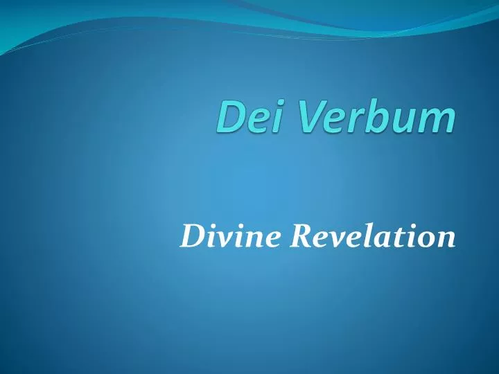 dei verbum