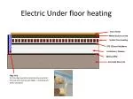 Electric Under floor heating - slide 1