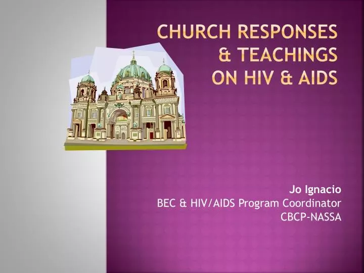 church responses teachings on hiv aids