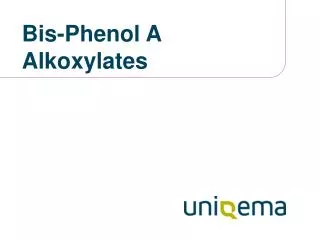 Bis-Phenol A Alkoxylates