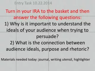 Entry Task 10.22.2014