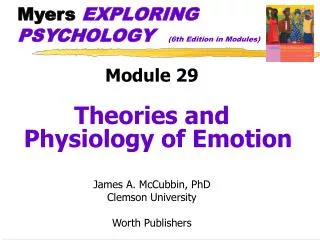 Myers EXPLORING PSYCHOLOGY (6th Edition in Modules)