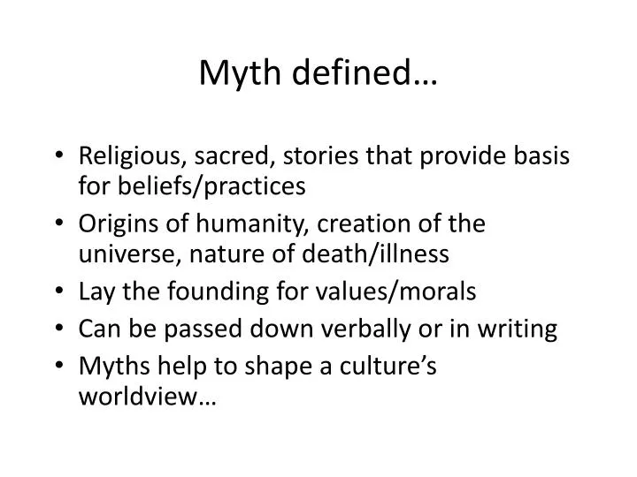 myth defined