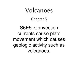 Volcanoes Chapter 5