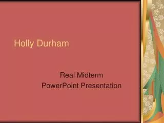 Holly Durham