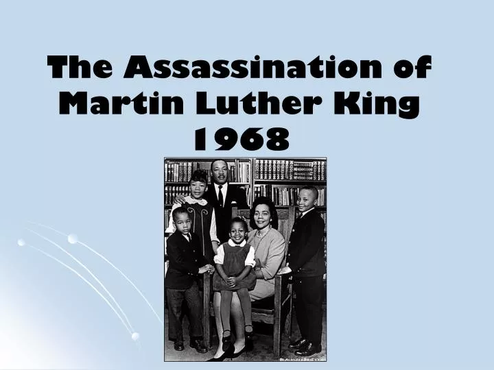 the assassination of martin luther king 1968