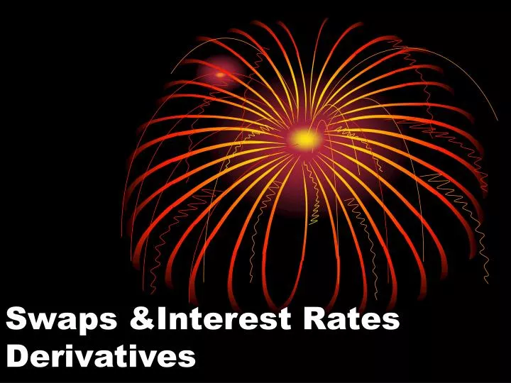 swaps interest rates derivatives