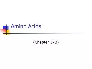 Amino Acids