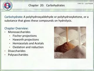 Chapter 20: Carbohydrates