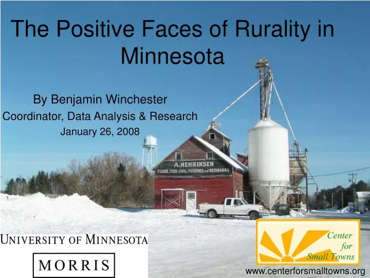 the positive faces of rurality in minnesota