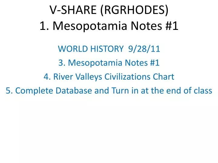 v share rgrhodes 1 mesopotamia notes 1