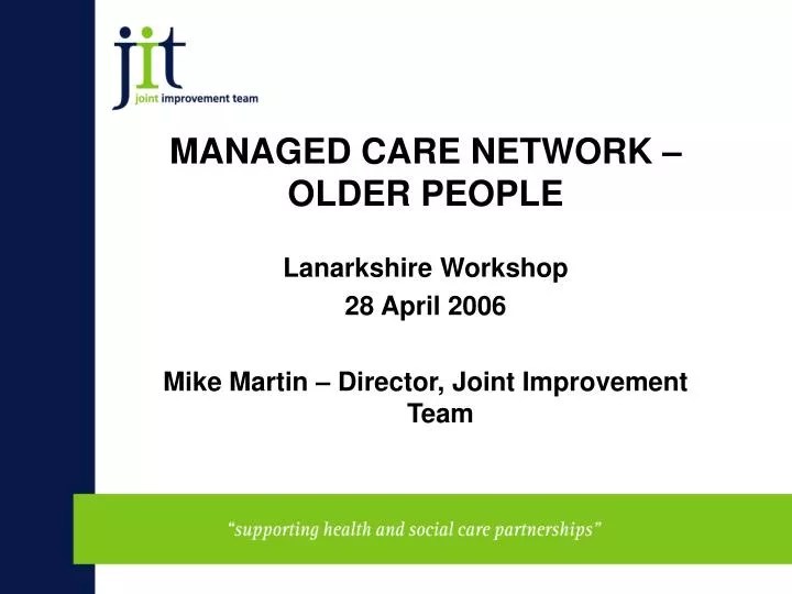 managed care network older people