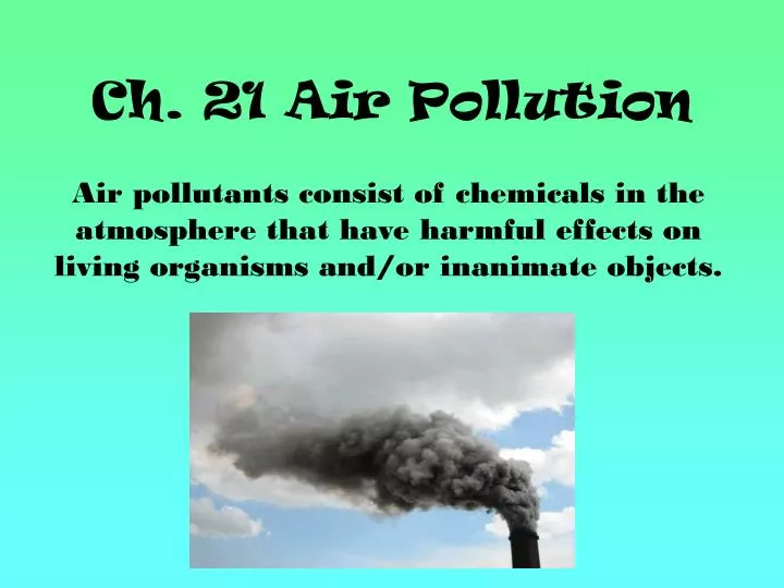 ch 21 air pollution