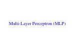 Multi-Layer Perceptron (MLP) - slide 1