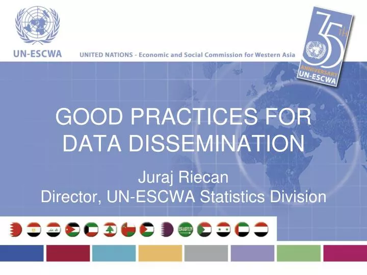 good practices for data dissemination