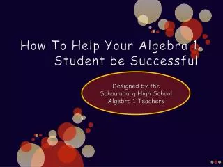 How To Help Your Algebra 1 Student be Successful
