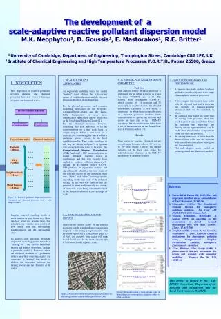 The development of a scale-adaptive reactive pollutant dispersion model