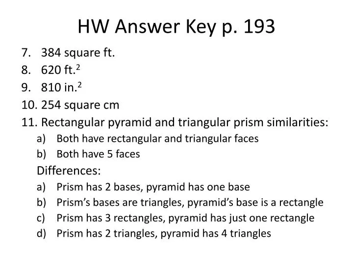 hw answer key p 193