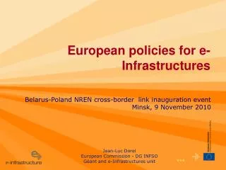 European policies for e-Infrastructures