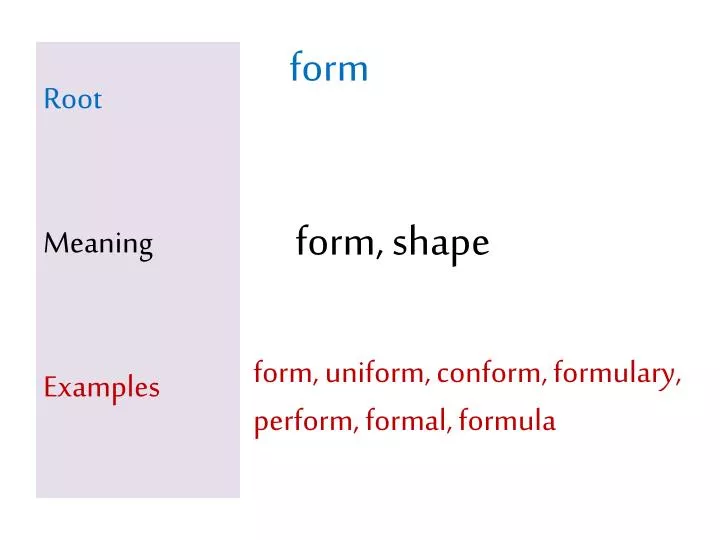 root meaning examples