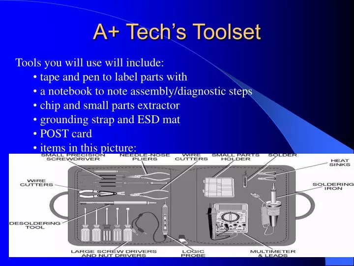 a tech s toolset