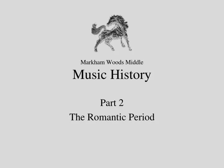 markham woods middle music history