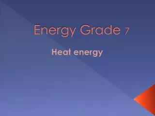 Energy Grade 7
