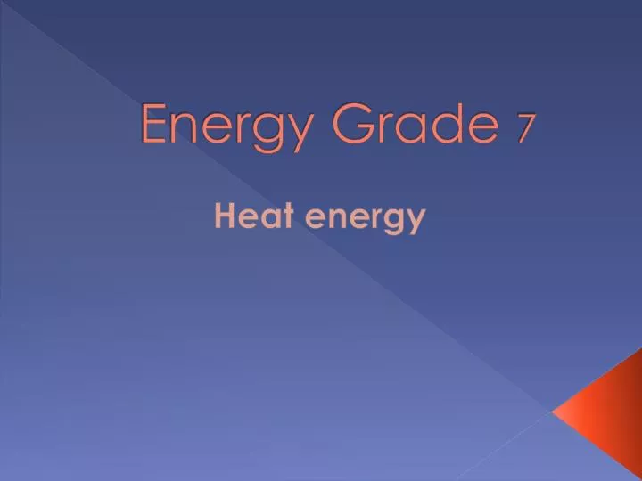 energy grade 7
