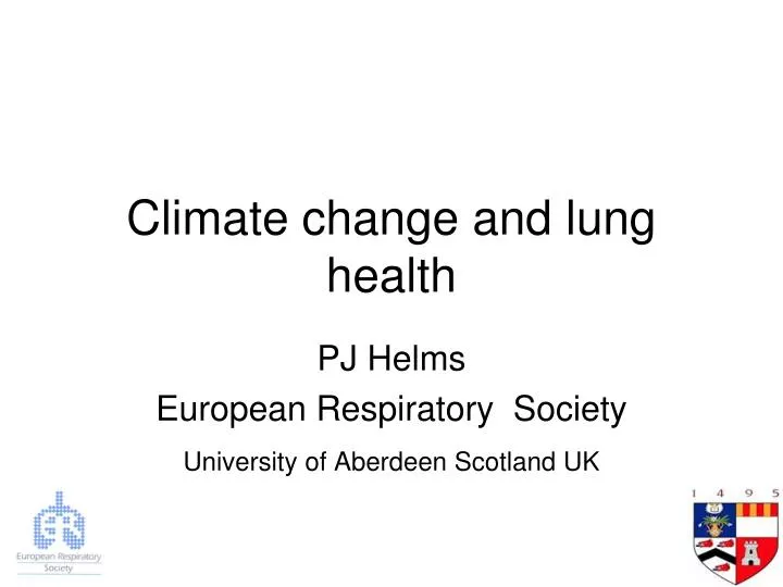 climate change and lung health