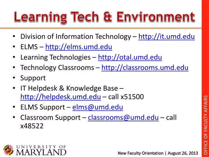 learning tech environment