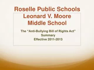roselle public schools leonard v moore middle school