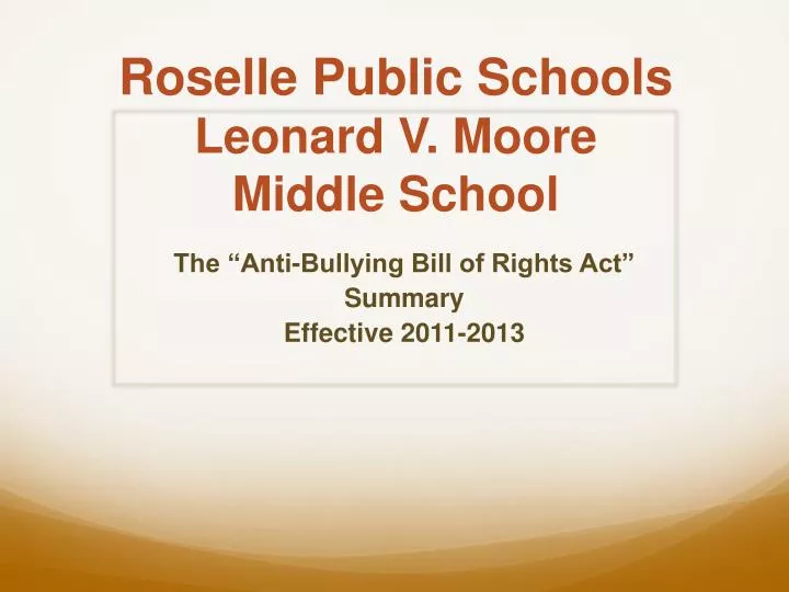 roselle public schools leonard v moore middle school