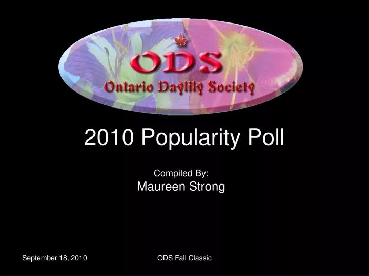 2010 popularity poll