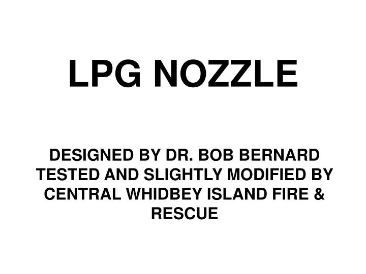 lpg nozzle