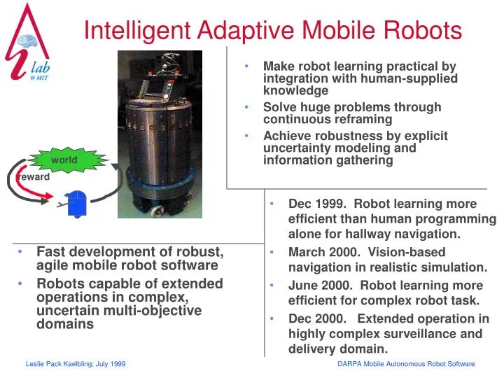 intelligent adaptive mobile robots